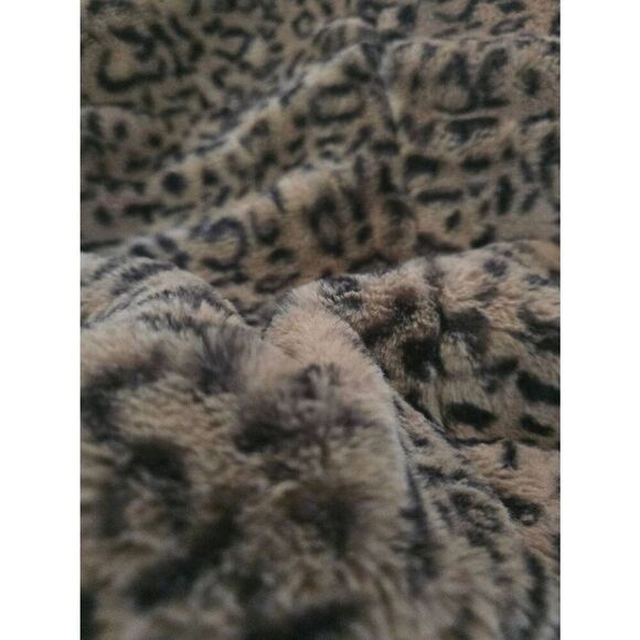Women's Hyfve Animal Leopard Print Open Front Hooded Jacket Coat Size Large‎ - Picture 8 of 8